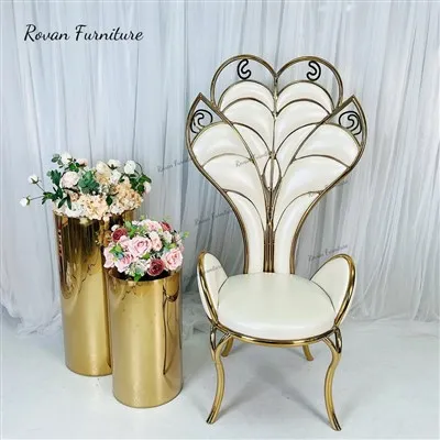 صندلی عروسی عروس استیل ضد زنگ طلا