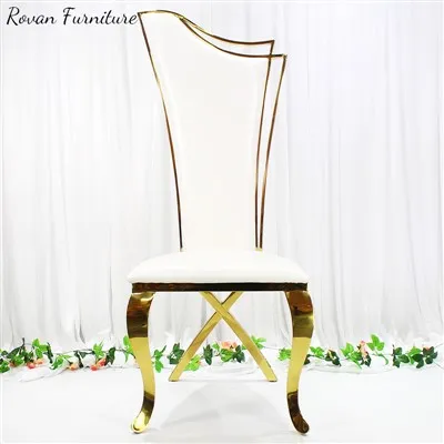 صندلی عروسی گوکین طلایی پشت بلند